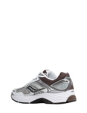 SCAROA UOMO SAUCONY PROGRID OMNI 9 WHITE/BROWN CON TOMAIA IN MESH E INSERTI IN GOMMA