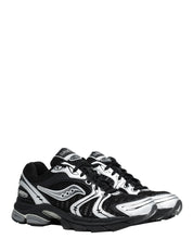 SCARPA UOMO SAUCONY PROGRID TRIUMPH 4 BLACK/SILVER CON INSERTI IN GOMMA