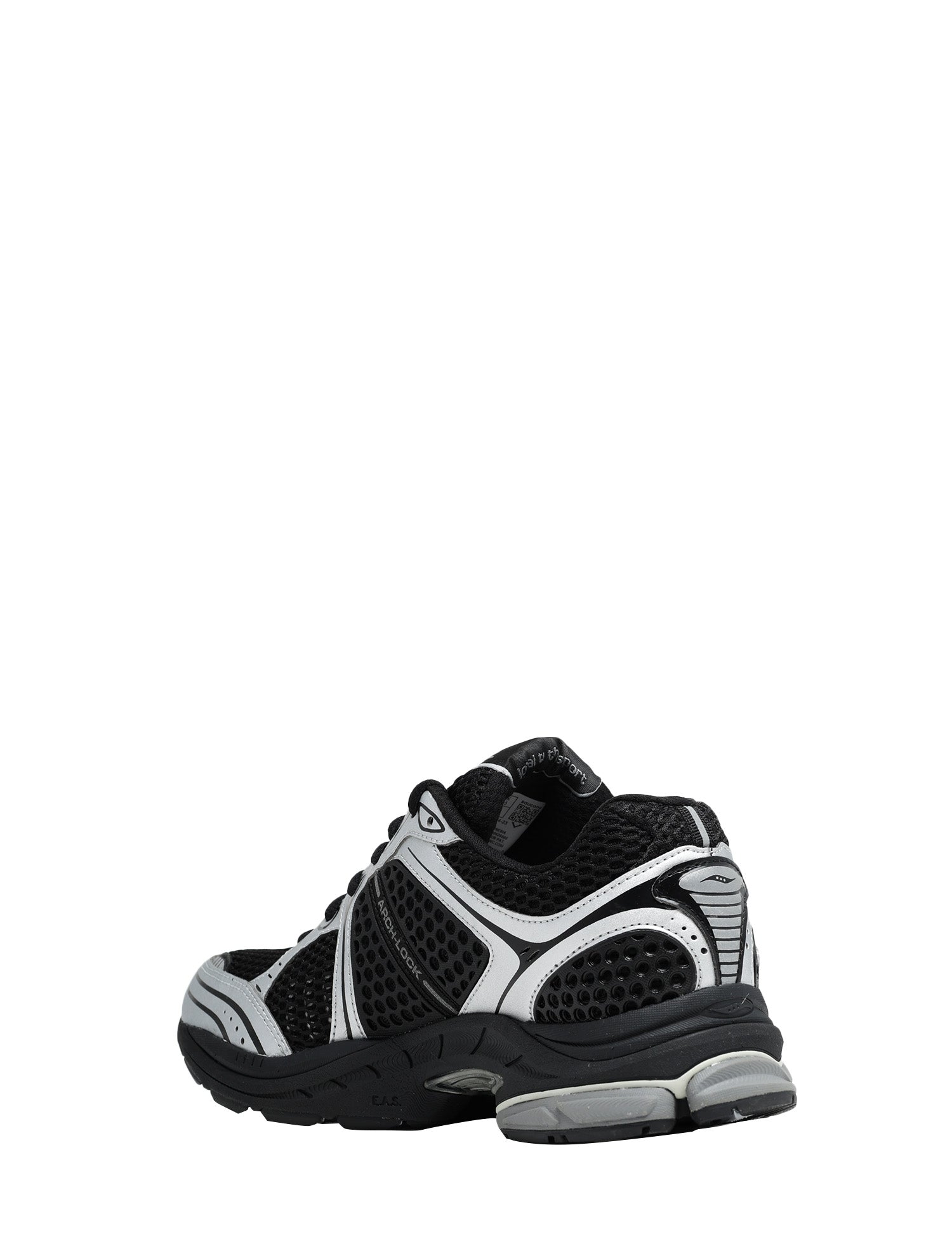 SCARPA UOMO SAUCONY PROGRID TRIUMPH 4 BLACK/SILVER CON INSERTI IN GOMMA