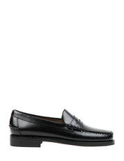 MOCASSINO UOMO SEBAGO CLASSIC DAN BLACK IN PELLE LISCIA E SUOLA IN GOMMA