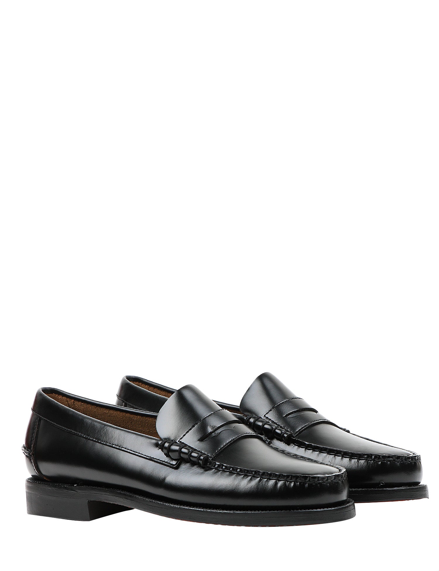 MOCASSINO UOMO SEBAGO CLASSIC DAN BLACK IN PELLE LISCIA E SUOLA IN GOMMA