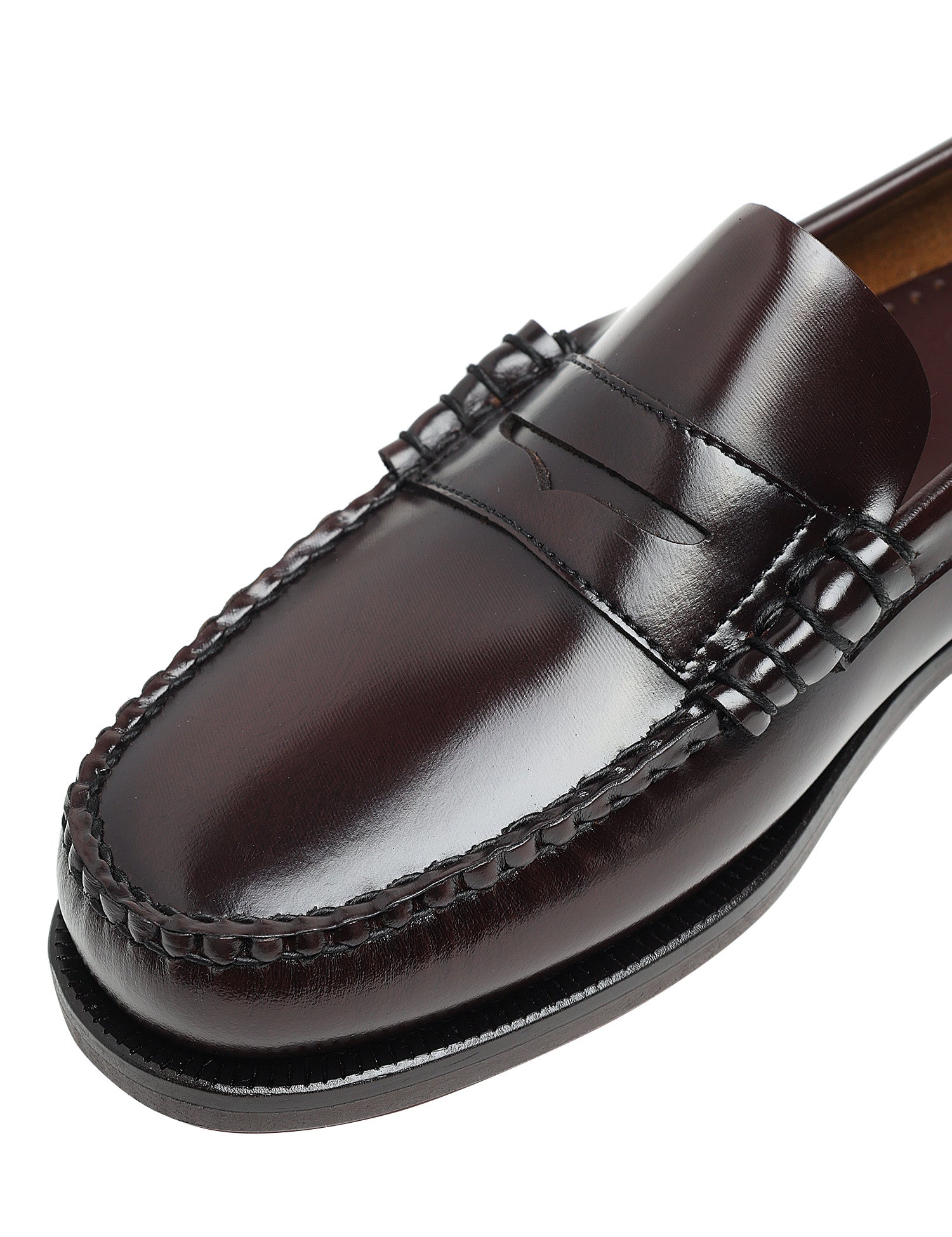MOCASSINO UOMO SEBAGO CLASSIC DAN BURGUNDY IN PELLE LISCIA E SUOLA IN GOMMA