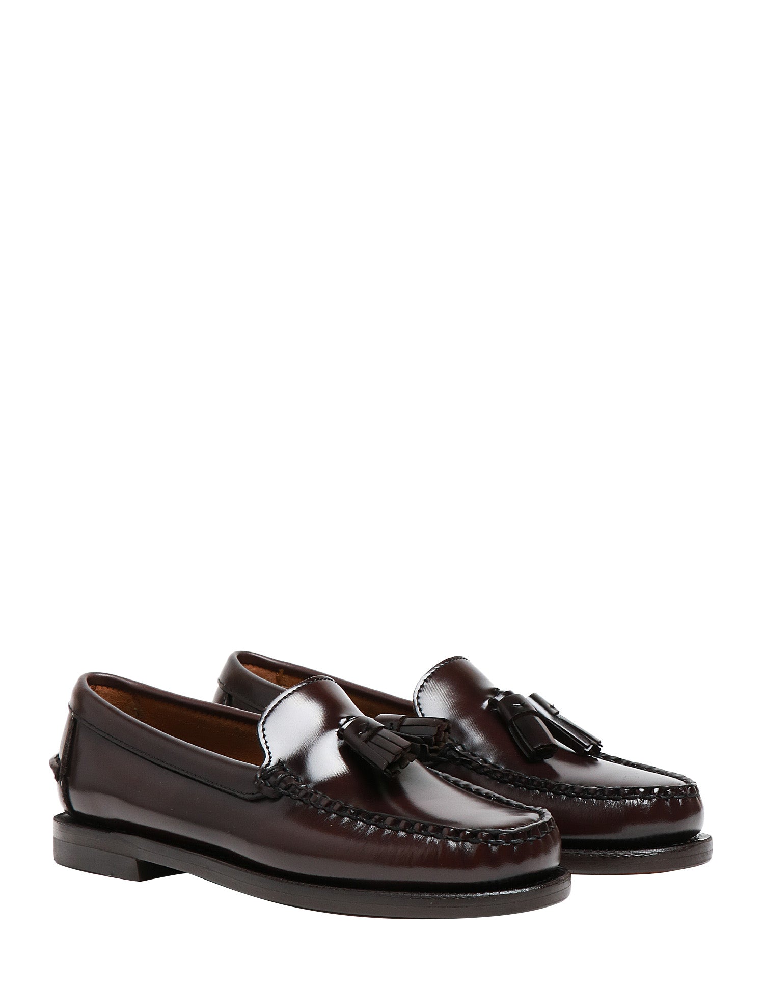 MOCASSINO DONNA SEBAGO CLASSIC WILL BURGUNDY IN PELLE LISCIA CON NAPPINE