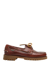 MOCASSINO UOMO SEBAGO RANGER WAXY BROWN IN PELLE CON SISTEMA DI ALLACCIATURA A 360° E SUOLA IN GOMMA