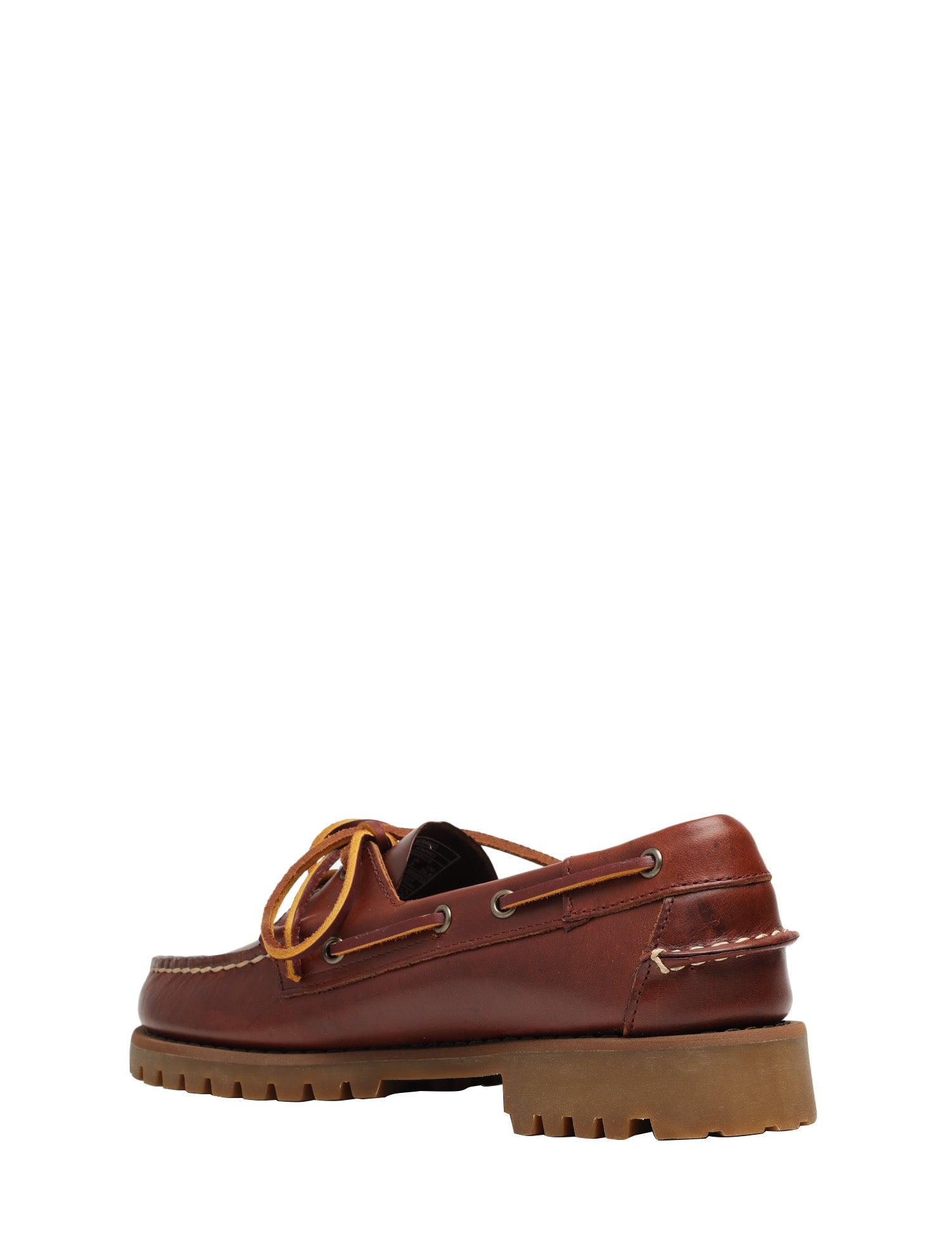 MOCASSINO UOMO SEBAGO RANGER WAXY BROWN IN PELLE CON SISTEMA DI ALLACCIATURA A 360° E SUOLA IN GOMMA