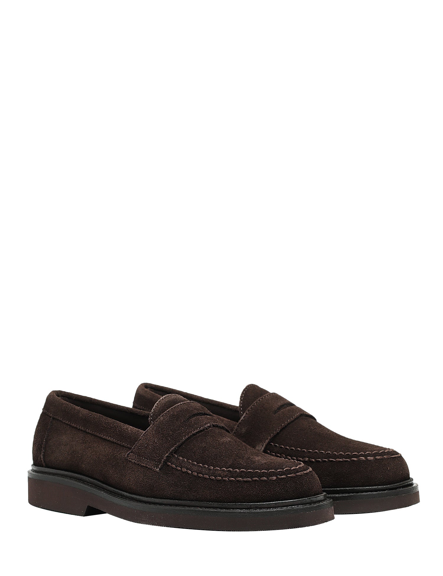 MOCASSINO UOMO SEBAGO BRYAN MARRONE IN PELLE SCAMOSCIATA E SUOLA IN GOMMA