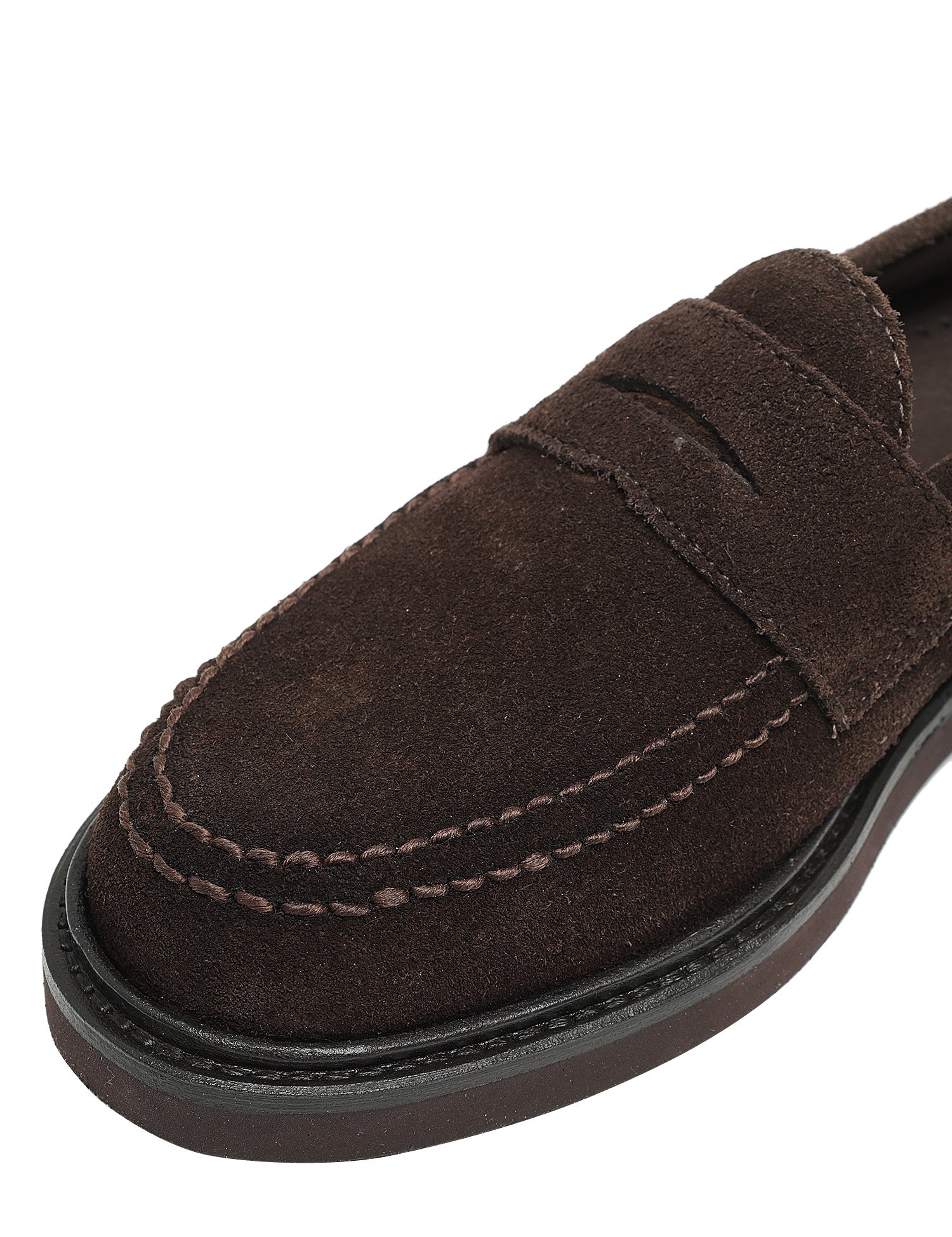 MOCASSINO UOMO SEBAGO BRYAN MARRONE IN PELLE SCAMOSCIATA E SUOLA IN GOMMA