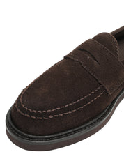 MOCASSINO UOMO SEBAGO BRYAN MARRONE IN PELLE SCAMOSCIATA E SUOLA IN GOMMA