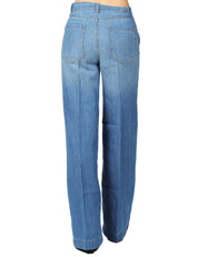 JEANS DONNA SEVENTY LAVAGGIO MEDIO CON GAMBA DRITTA IN DENIM LEGGERO MISTO SETA