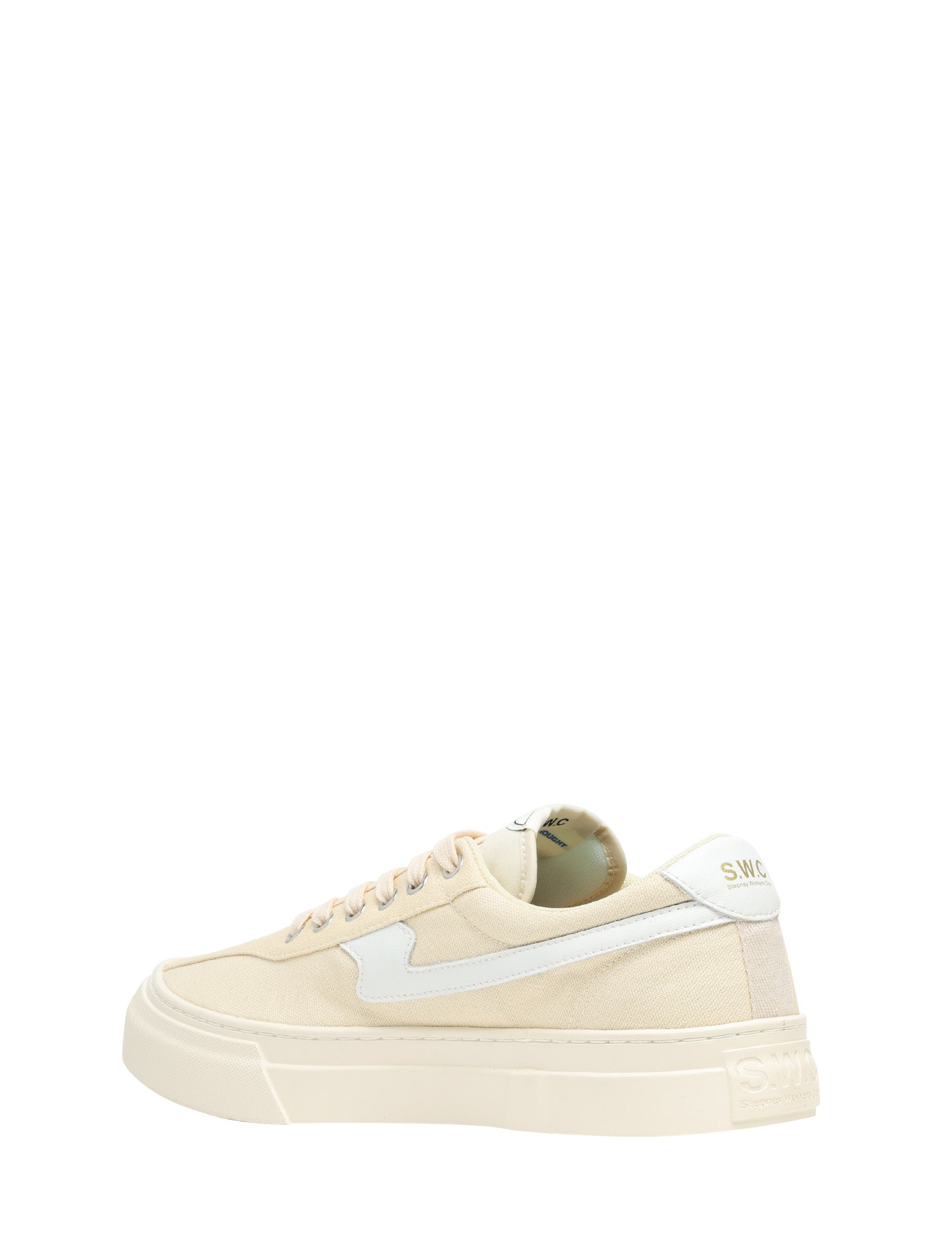 SCARPA UOMO S.W.C. DELLOW WHITE/ECRU IN CANVAS E E SUOLA IN GOMMA