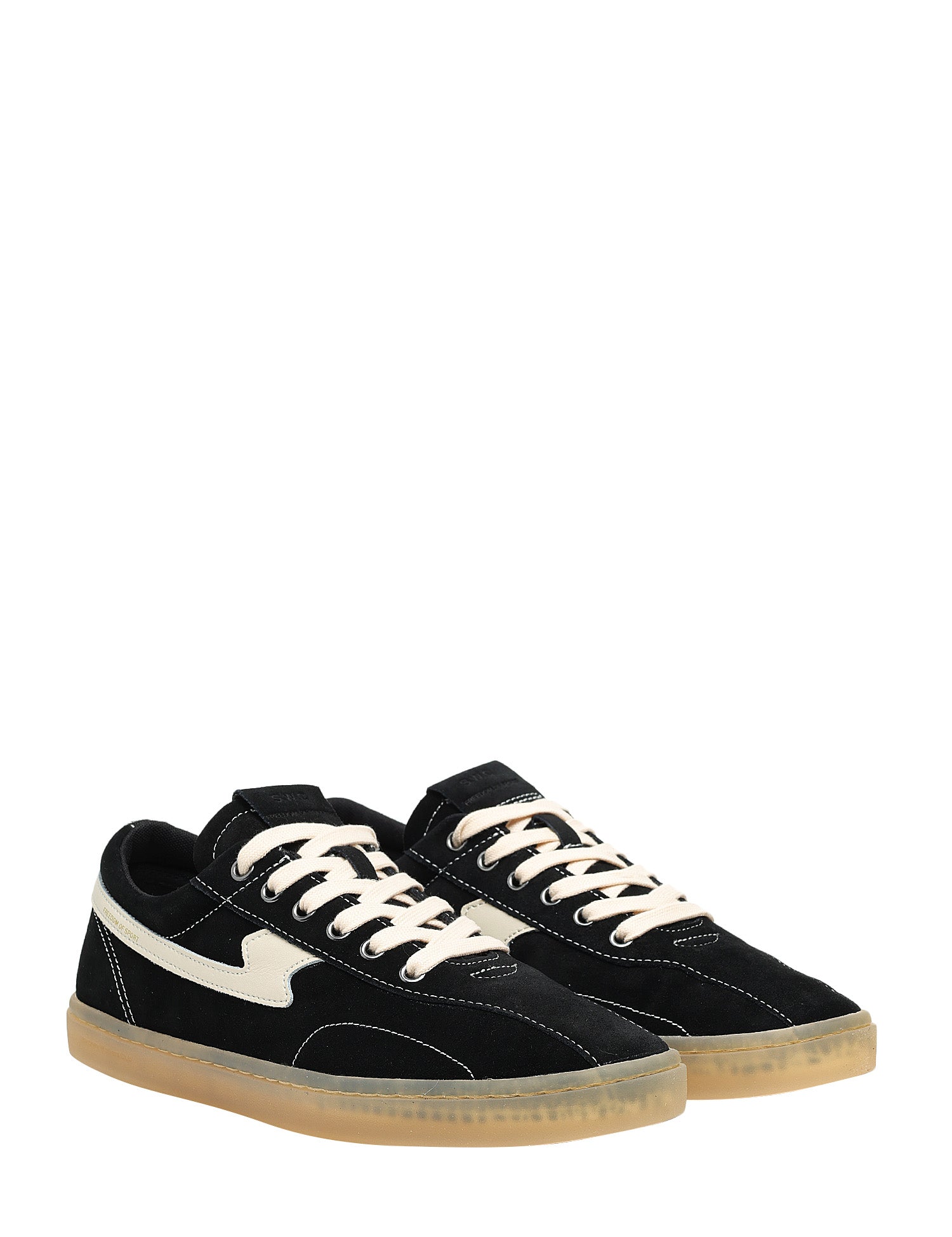 SCARPA UOMO S.W C. SURMA BLACK IN PELLE SCAMOSCIATA E SUOLA IN GOMMA