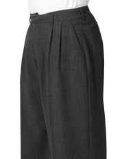 PANTALONE UOMO THESTROY INNO DARK GREY WIDE LEG IN MISTO VISCOSA STRETCH CON PINCES