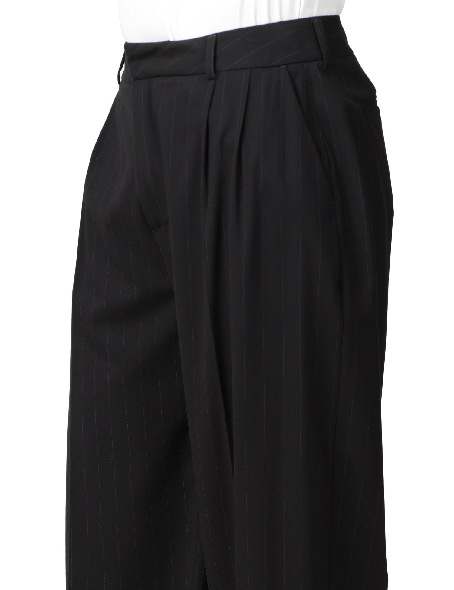 PANTALONE UOMO THESTROY INNO GESSATO WIDE LEG CON PINCES IN MISTO VISCOSA STRETCH