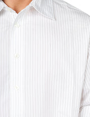 CAMICIA UOMO WHITESAND BIANCA A RIGHE RELAXED FIT