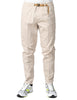 Pantalone uomo whitesand greg ghiacchio in cotone con cintura regolabile in vita