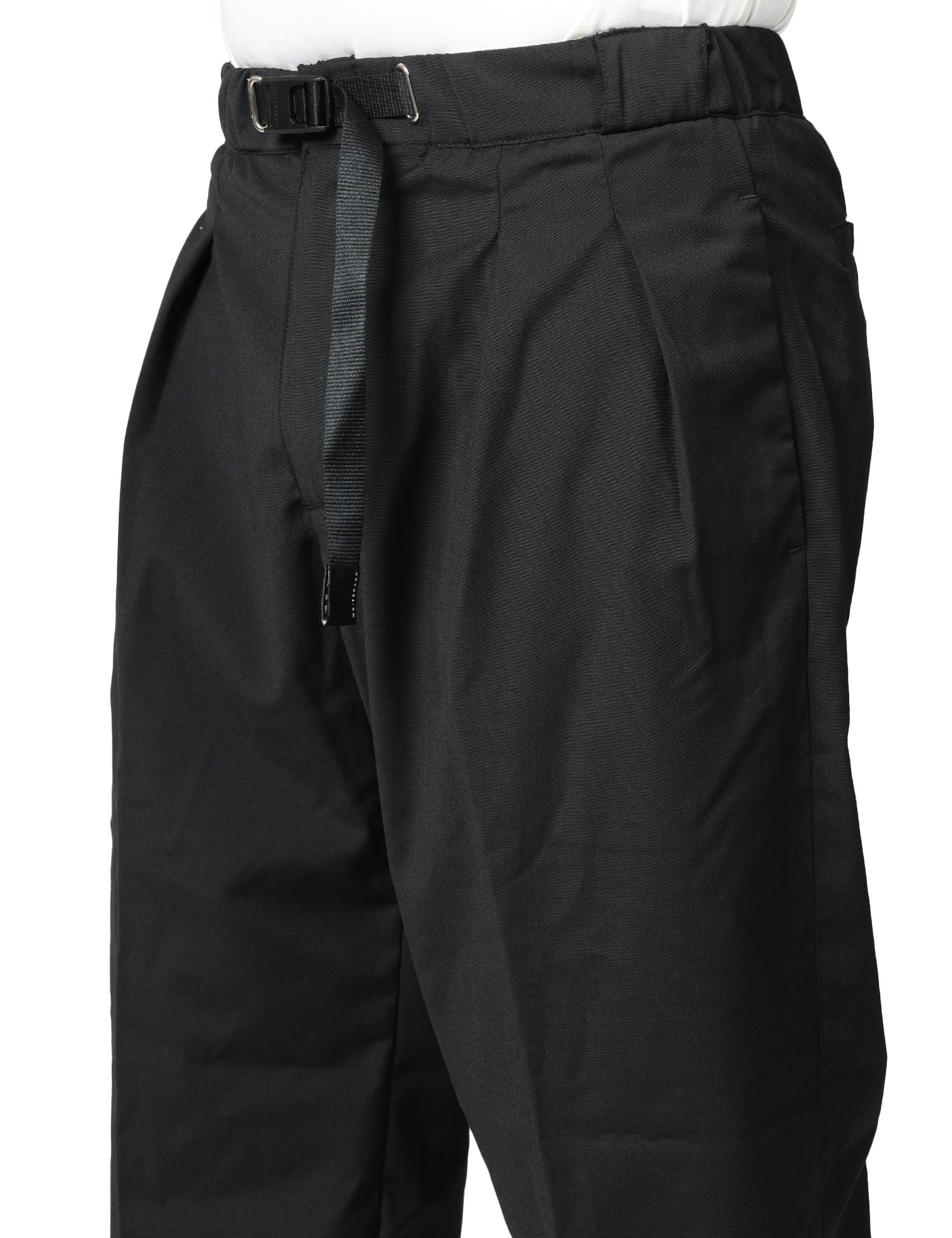 PANTALONE UOMO WHITESAND NERO A GAMBA DRITTA CON PINCES E VITA REGOLABILE