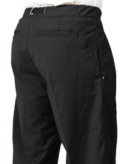 PANTALONE UOMO WHITESAND NERO A GAMBA DRITTA CON PINCES E VITA REGOLABILE
