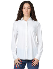 CAMICIA DONNA XACUS PINA BIANCA IN TESSUTO ACTIVE