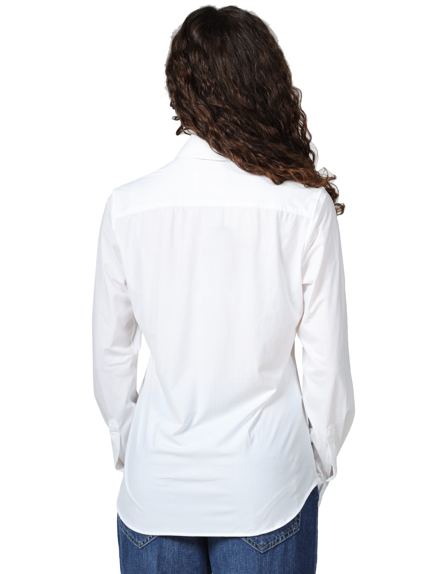 CAMICIA DONNA XACUS PINA BIANCA IN TESSUTO ACTIVE