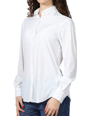CAMICIA DONNA XACUS PINA BIANCA IN TESSUTO ACTIVE