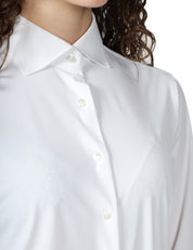 CAMICIA DONNA XACUS PINA BIANCA IN TESSUTO ACTIVE