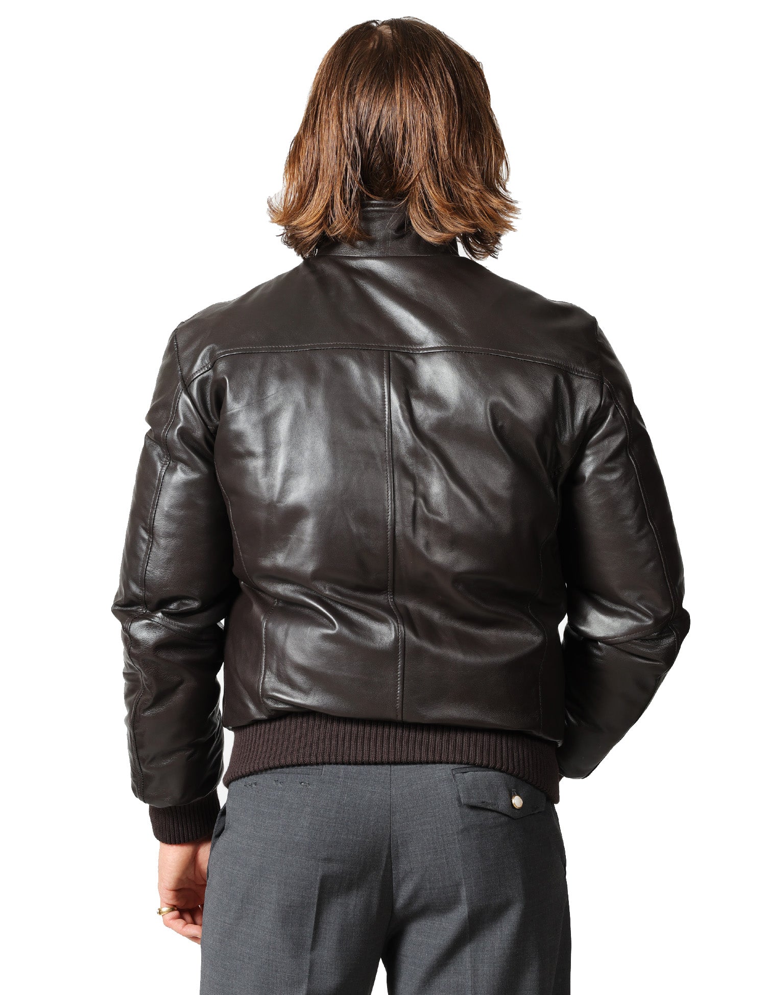 BOMBER UOMO D FOUR TESTA DI MORO IN NAPPA CON ZIP
