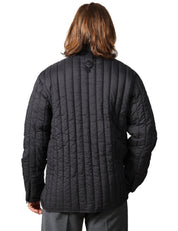 GIUBBOTTO UOMO RAIND BANJA LINER POCKET NERO CON TRAMA TRAPUNTATA E MAXI TASCHE APPLICATE
