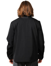 OVER SHIRT UOMO RAINS WOVEN TECH NERA OVERSIZE IN TESSUTO IDROREPELLENTE
