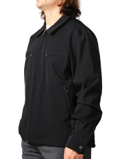 OVER SHIRT UOMO RAINS WOVEN TECH NERA OVERSIZE IN TESSUTO IDROREPELLENTE