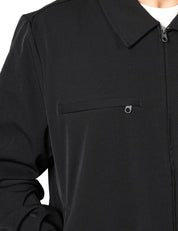 OVER SHIRT UOMO RAINS WOVEN TECH NERA OVERSIZE IN TESSUTO IDROREPELLENTE