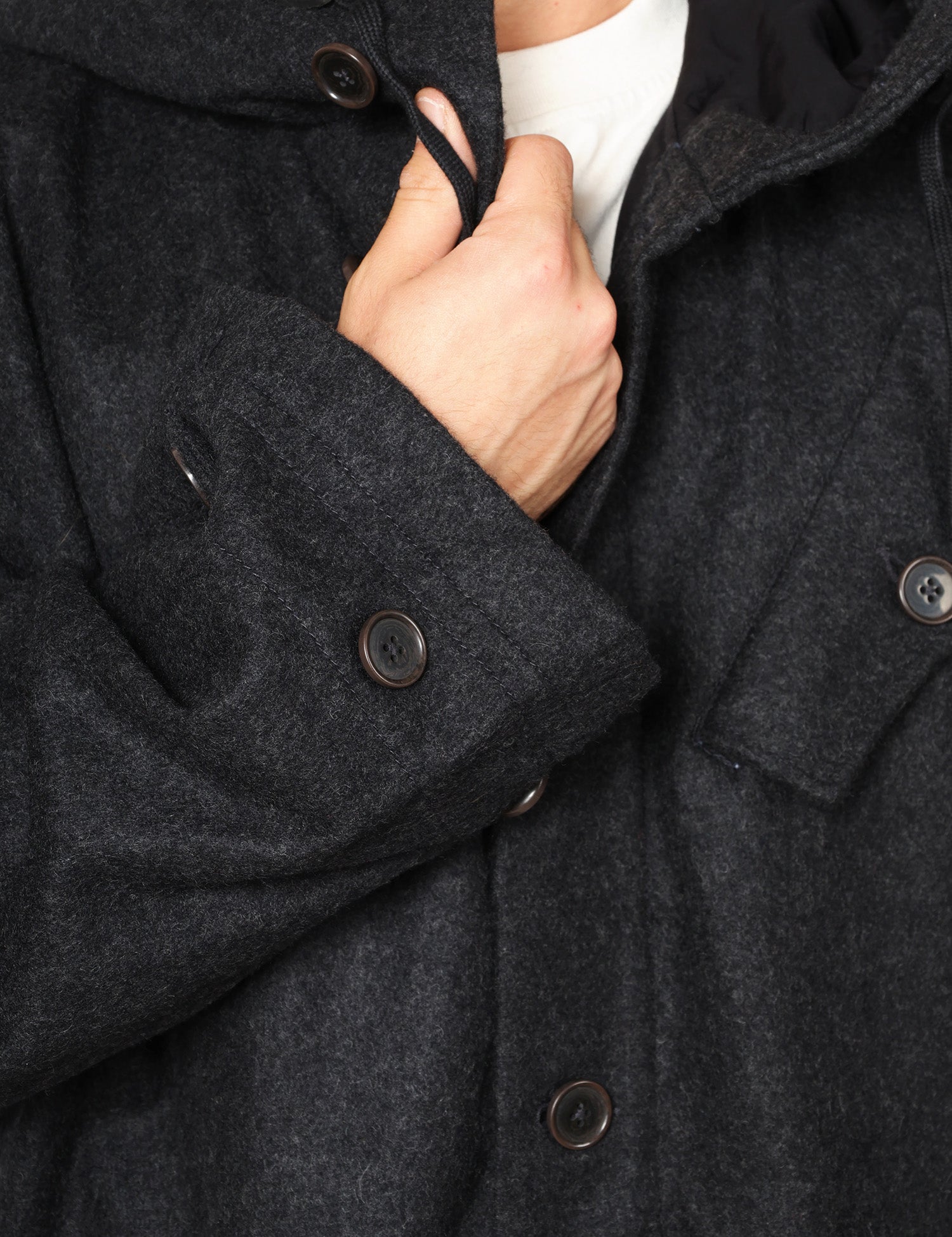 PARKA UOMO UNIVERSAK WORK BOSTON GRIGIO OVERSIZE CON CAPPUCCIO