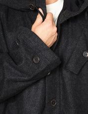 PARKA UOMO UNIVERSAK WORK BOSTON GRIGIO OVERSIZE CON CAPPUCCIO