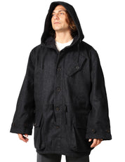 PARKA UOMO UNIVERSAK WORK BOSTON GRIGIO OVERSIZE CON CAPPUCCIO