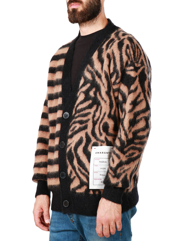 Cardigan animalier