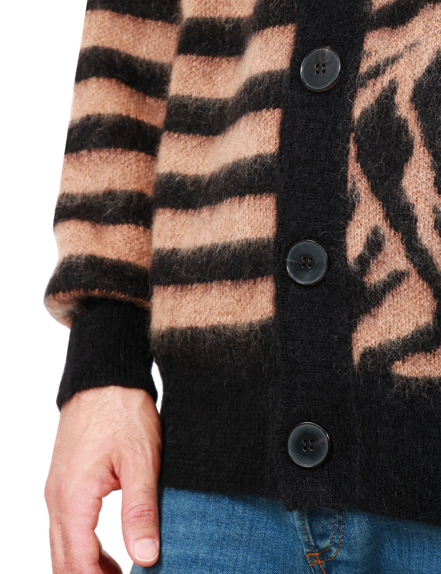 Cardigan animalier