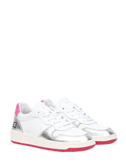 sneakers COURT LAMINATED WHITE-SILVER