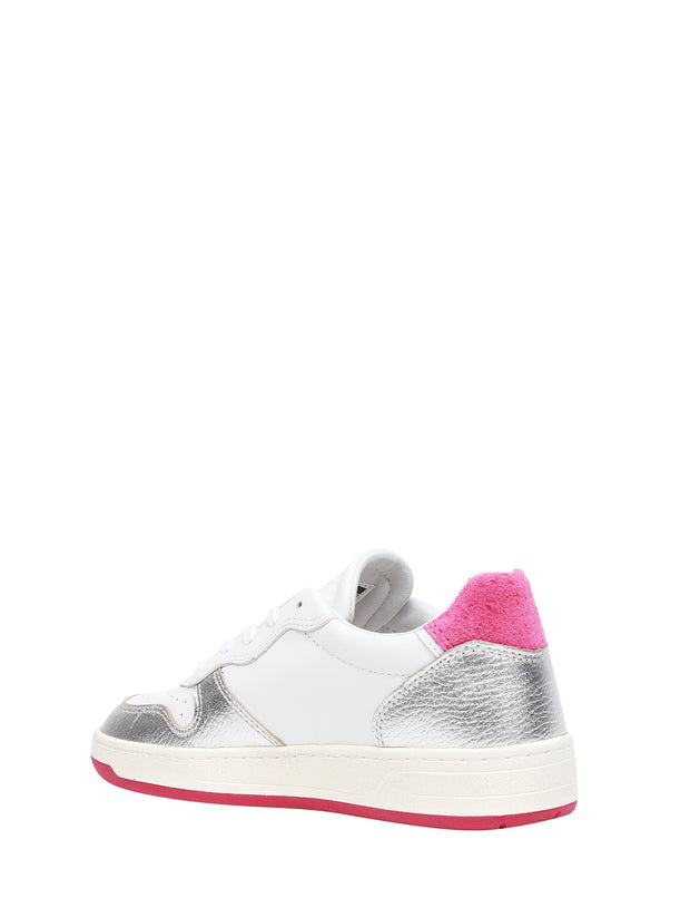 sneakers COURT LAMINATED WHITE-SILVER