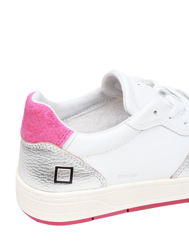 sneakers COURT LAMINATED WHITE-SILVER