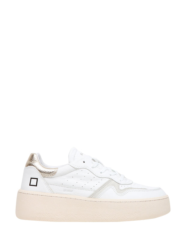 sneakers STEP CALF WHITE platinum