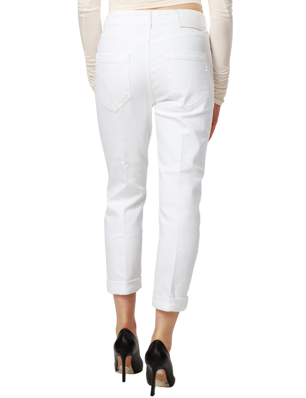 Jeans bianco koons gioiello