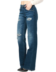 Jeans Jacklyn wide leg in denim stretch