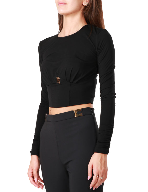 Maglia in jersey con bustier