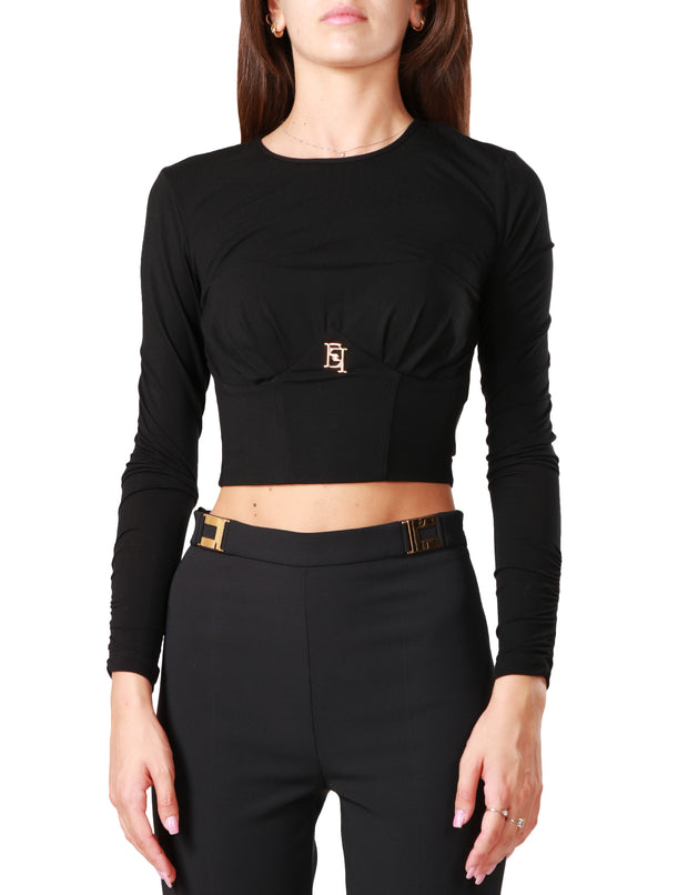 Maglia in jersey con bustier