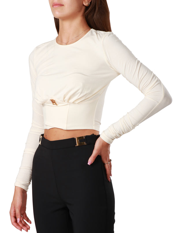 Maglia in jersey con bustier