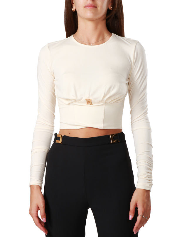 Maglia in jersey con bustier