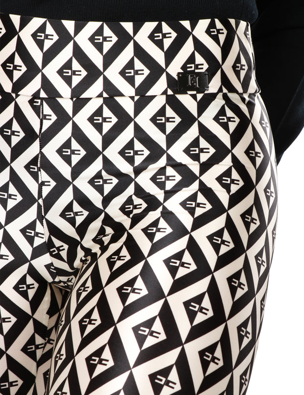 Leggings in lycra con stampa rombi