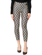 Leggings in lycra con stampa rombi