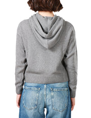 Felpa meg crop- 15m grey melange
