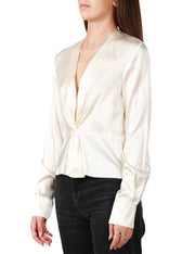 Blusa satin stretch