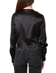 Blusa satin stretch
